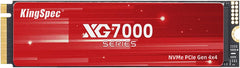 SSD KingSpec XG7000 2TB NVMe PCIe 4.0 M.2 7400MB/s (Nuevo)