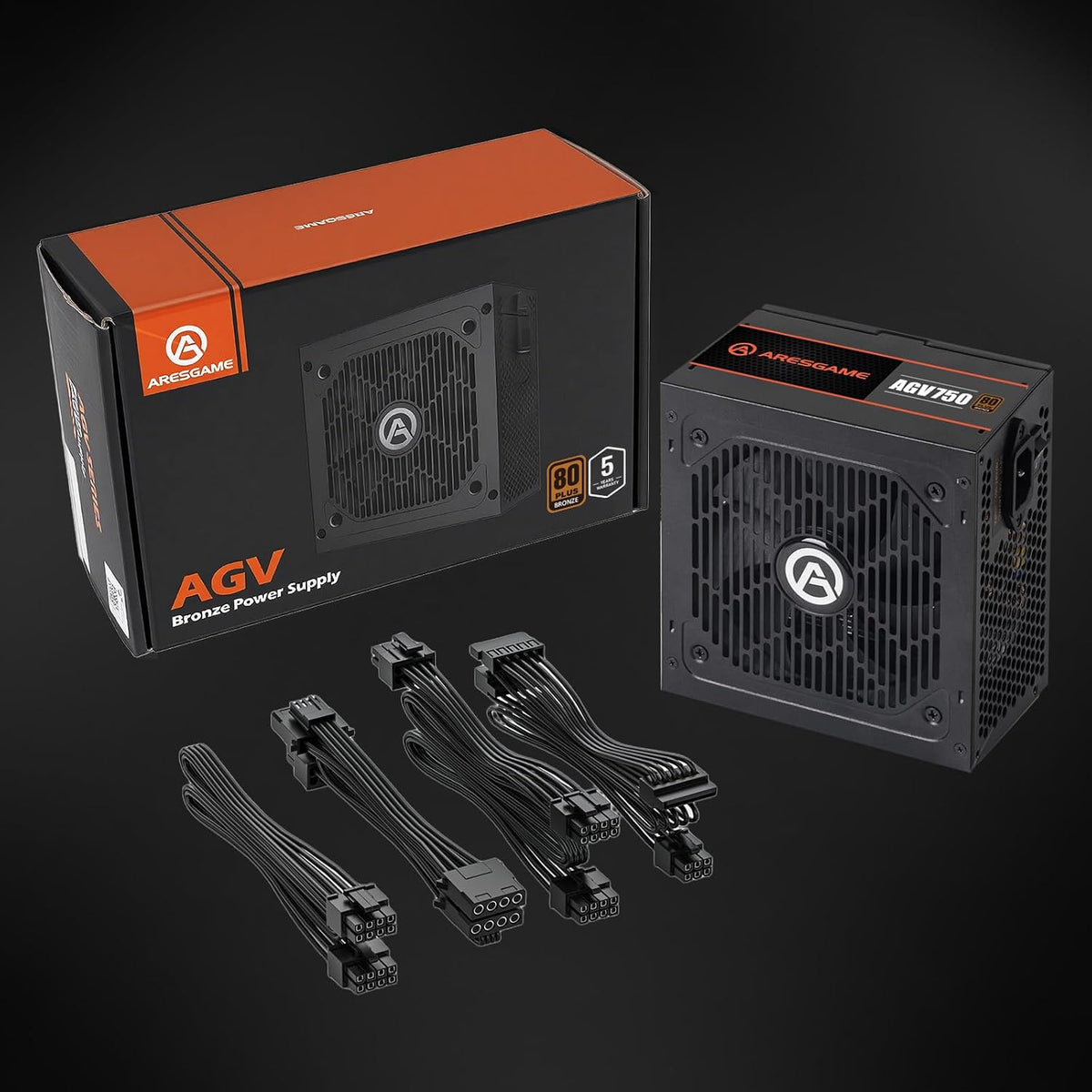 Fuente de poder ARESGAME AGV750 750W