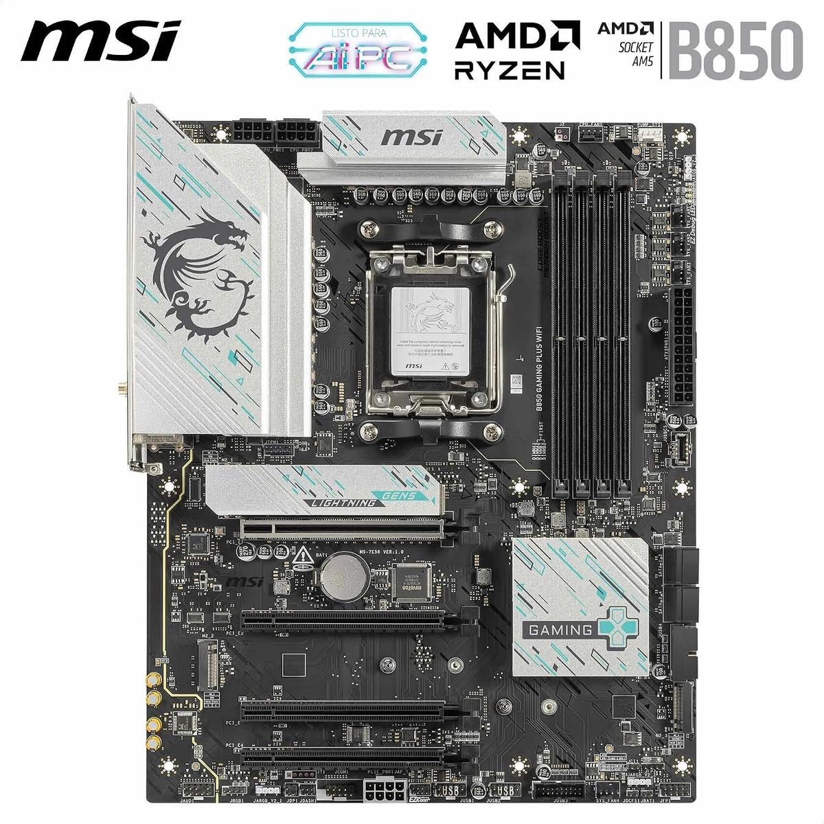 Board MSI B850 Gaming Plus WiFi AM5