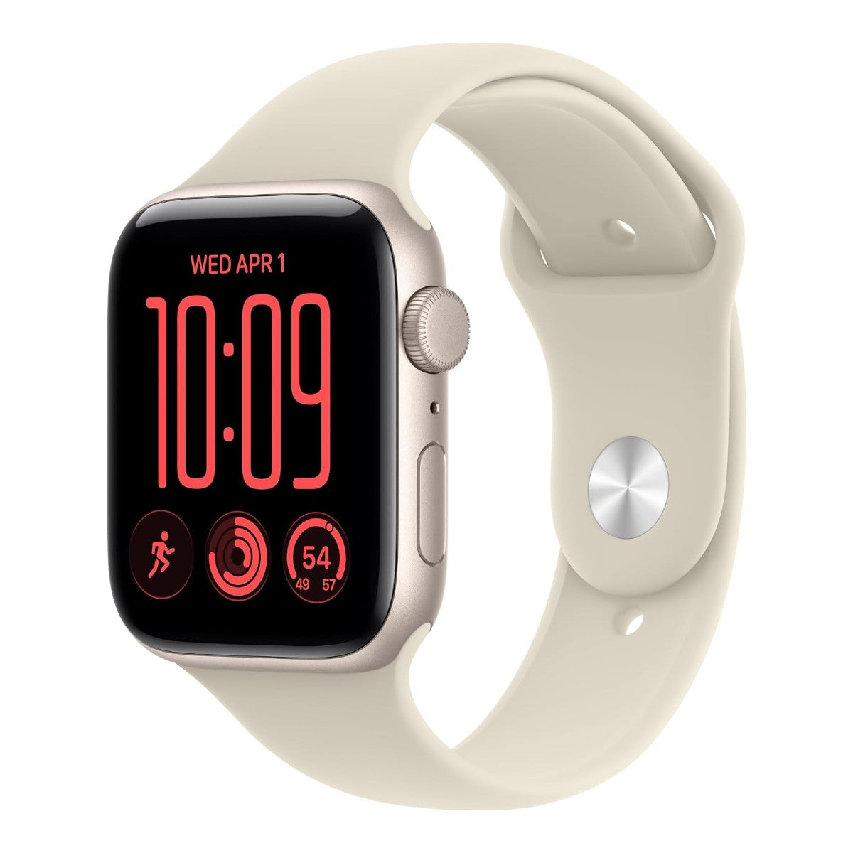 Apple Watch SE 3 Blanco estelar con correa arena principal