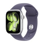 Apple Watch Series 11 Plateado con correa niebla morada