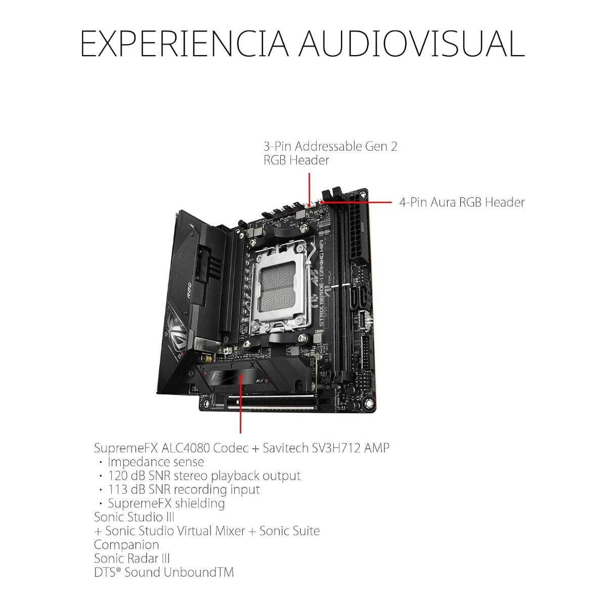 Board ASUS ROG Strix B650E-I Gaming WiFi Mini-ITX