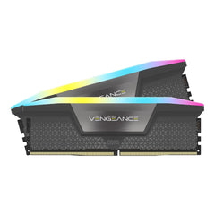 Memoria RAM Corsair Vengeance RGB 32GB (2x16GB) DDR5 6400MHz Gris (Nueva)