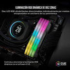 Memoria RAM Corsair Vengeance RGB 32GB (2x16GB) DDR5 6400MHz Gris – foto 4