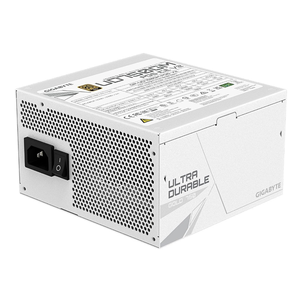Fuente de poder GIGABYTE UD750GM PG5 V2 ICE 750W blanca