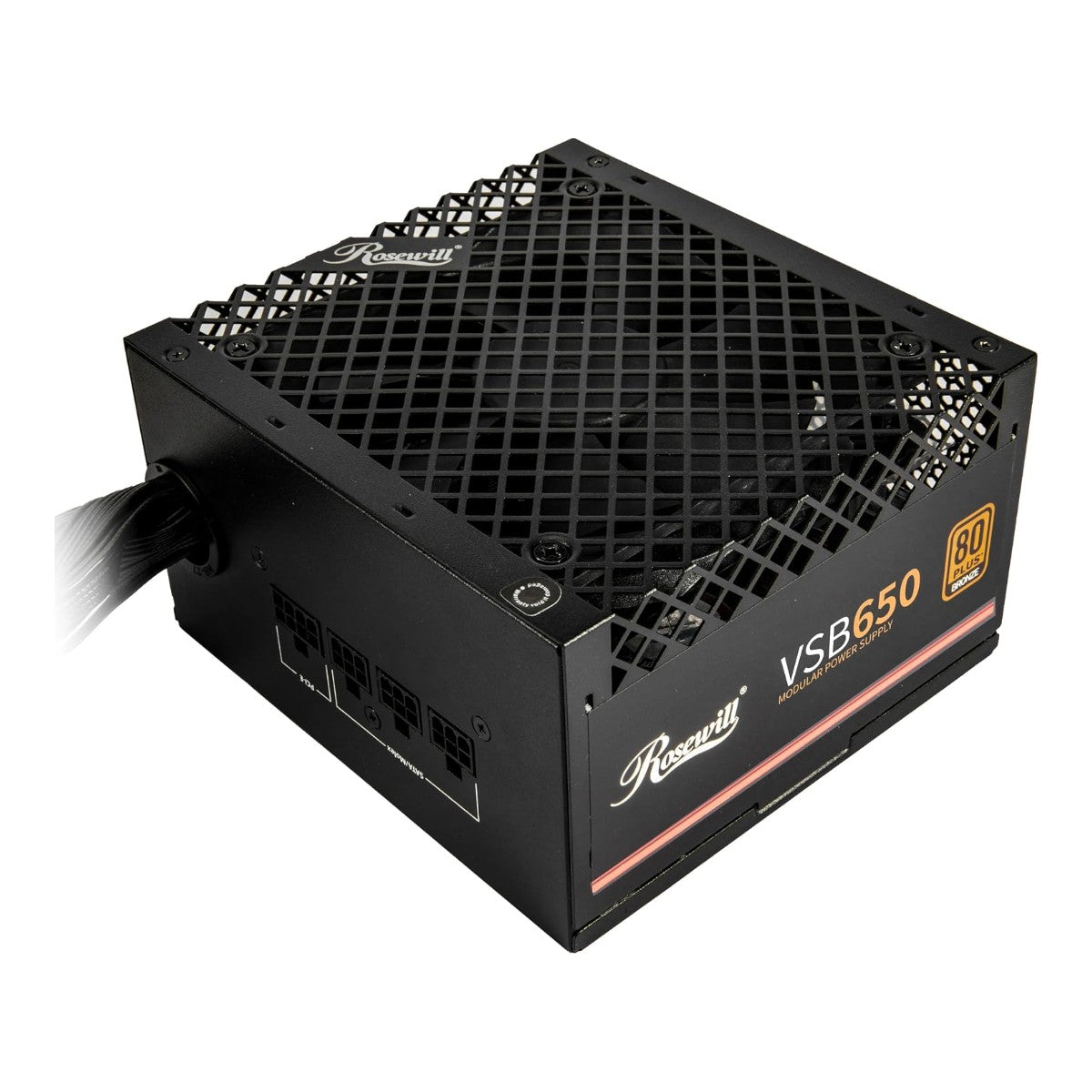 Fuente de poder Rosewill VSB 650W 80 Plus Bronze ATX 3.1 Semimodular (Nueva)