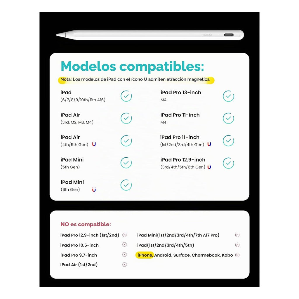 Lápiz Metapen A8 compatible con iPad – imagen 4